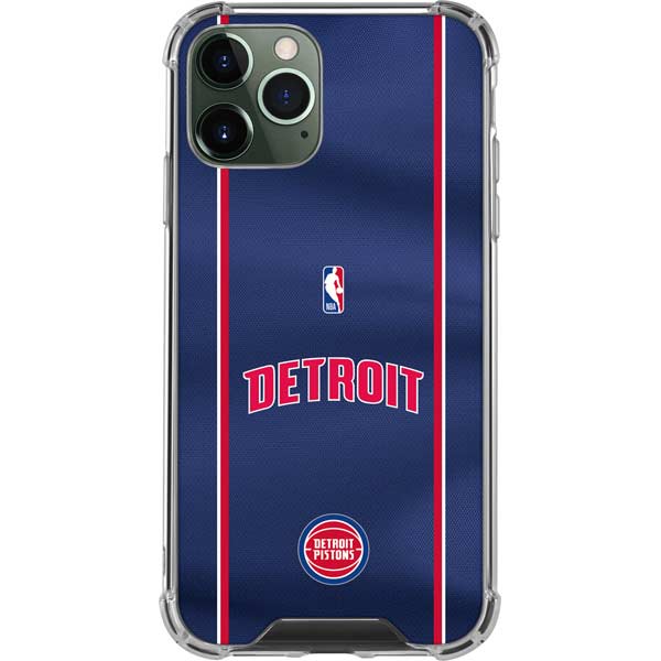 NBA Detroit Pistons Jersey iPhone 12 Pro Clear Case