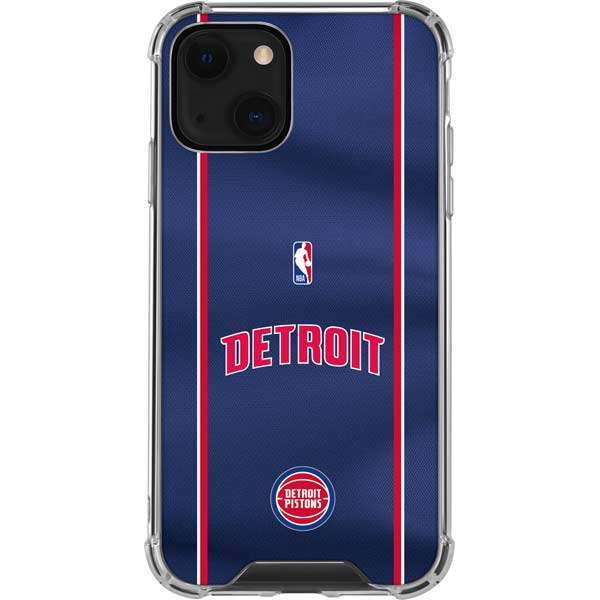 NBA Detroit Pistons Jersey iPhone 13 Clear Case