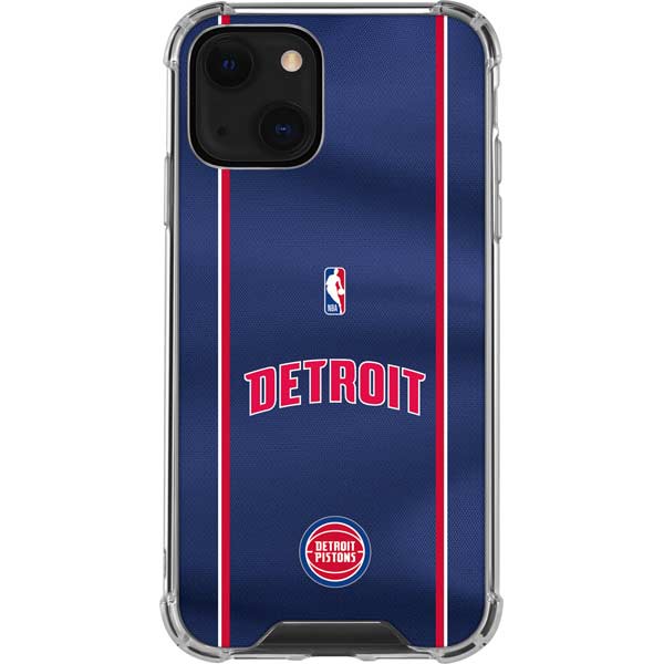 NBA Detroit Pistons Jersey iPhone 13 Mini Clear Case
