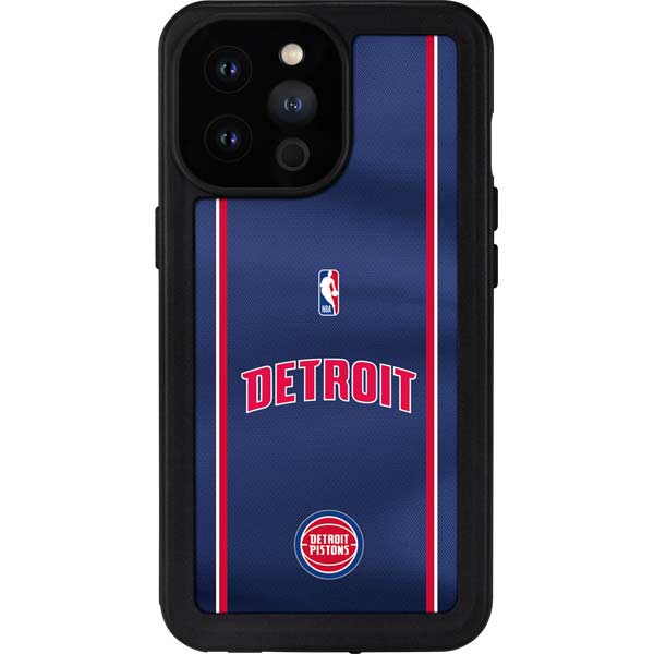 NBA Detroit Pistons Jersey iPhone 14 Pro Max Waterproof Case