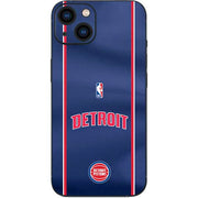 NBA Detroit Pistons Jersey iPhone 15 Plus Skin