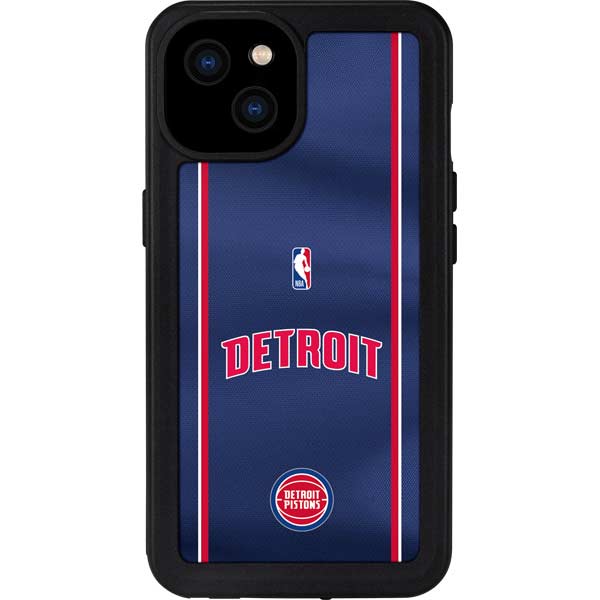 NBA Detroit Pistons Jersey iPhone 15 Plus Waterproof Case