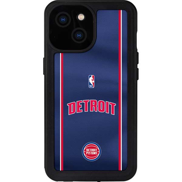 NBA Detroit Pistons Jersey iPhone 15 Waterproof Case