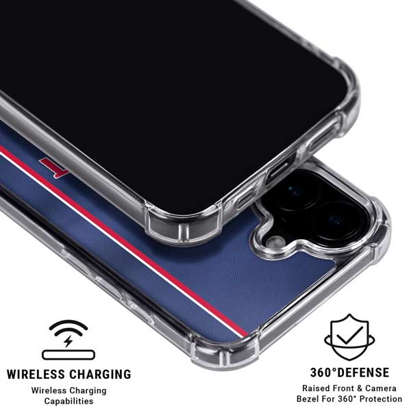 NBA Detroit Pistons Jersey iPhone 16 Clear Case