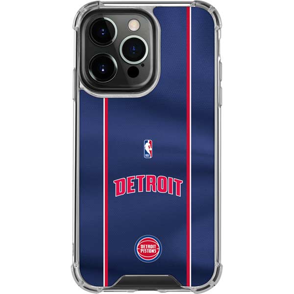 NBA Detroit Pistons Jersey iPhone 16 Pro Clear Case