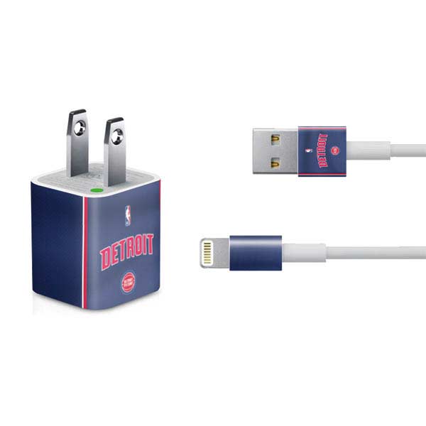 NBA Detroit Pistons Jersey iPhone Charger (5W USB) Skin