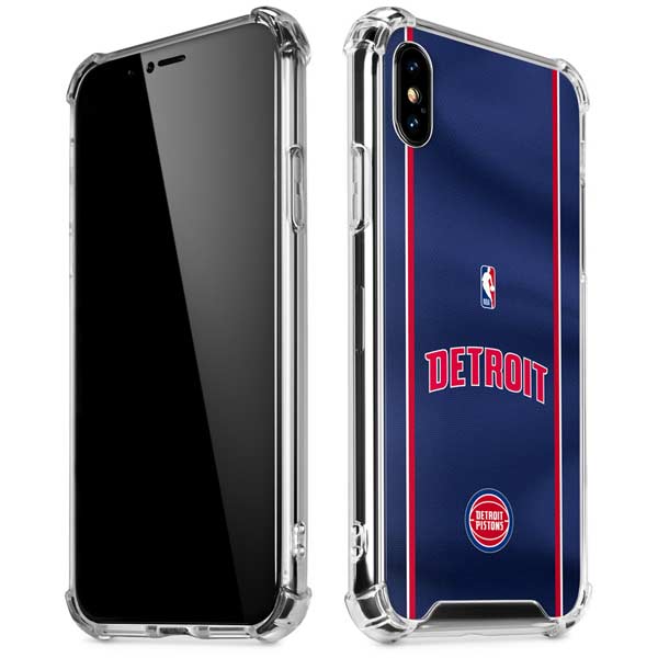 NBA Detroit Pistons Jersey iPhone X/XS Clear Case