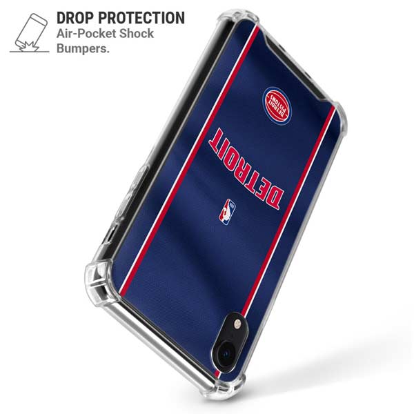 NBA Detroit Pistons Jersey iPhone XR Clear Case