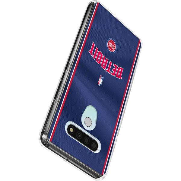 NBA Detroit Pistons Jersey LG Stylo 6 Clear Case