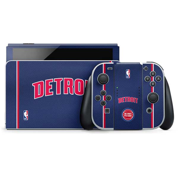 NBA Detroit Pistons Jersey Nintendo Switch OLED (2021) Skin