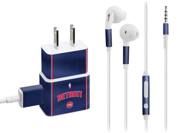NBA Detroit Pistons Jersey Phone Charger Skin