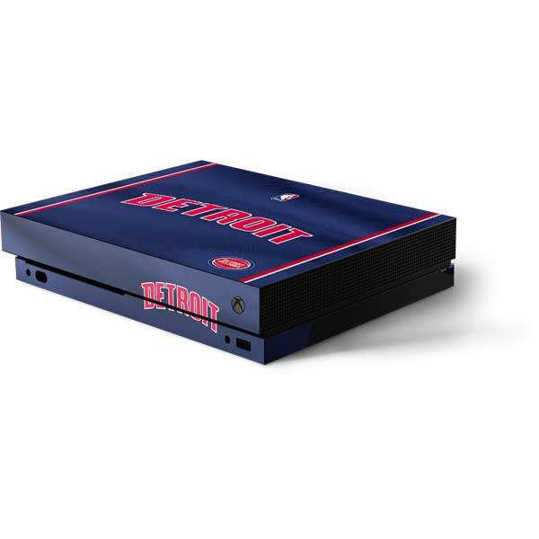 NBA Detroit Pistons Jersey Xbox One X Console Skin