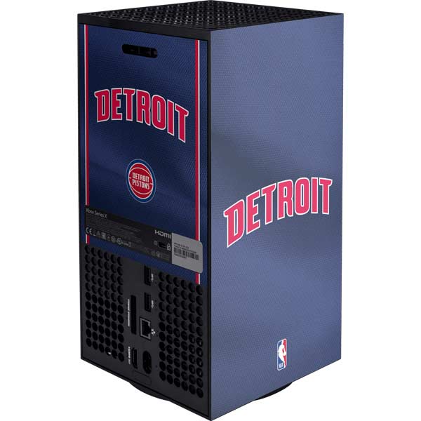 NBA Detroit Pistons Jersey Xbox Series X Console Skin