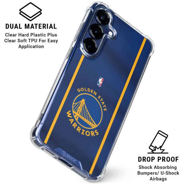 NBA Golden State Warriors Jersey Galaxy S25 Clear Case