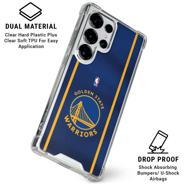 NBA Golden State Warriors Jersey Galaxy S25 Ultra Clear Case