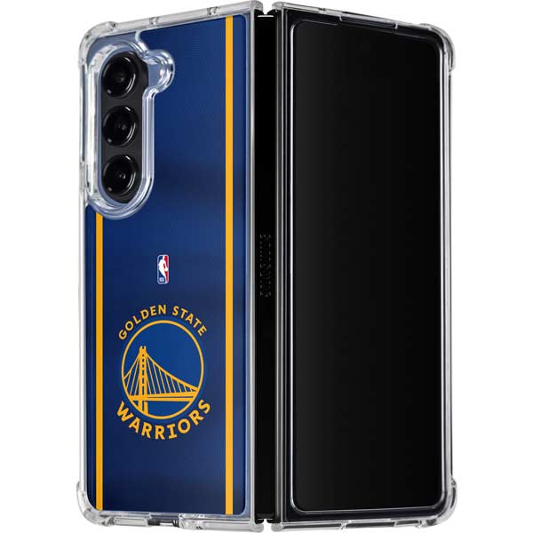 NBA Golden State Warriors Jersey Galaxy Z Fold5 5G Clear Case