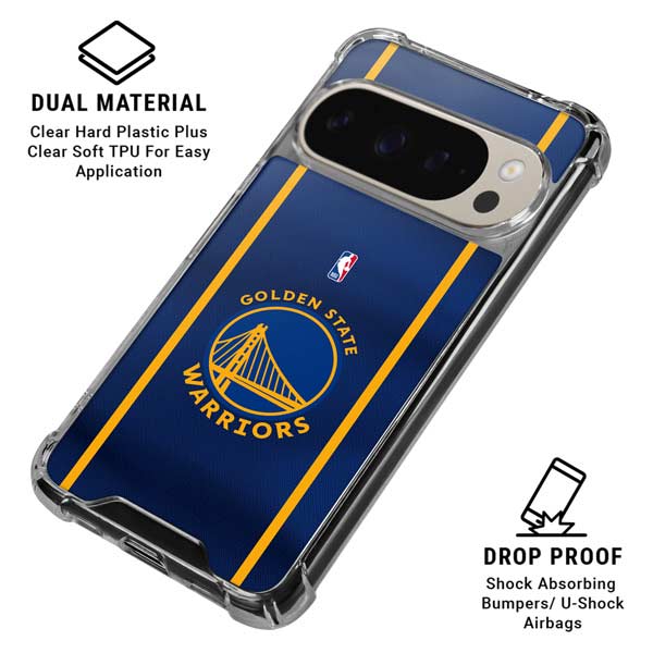 NBA Golden State Warriors Jersey Google Pixel 9/9 Pro Clear Case