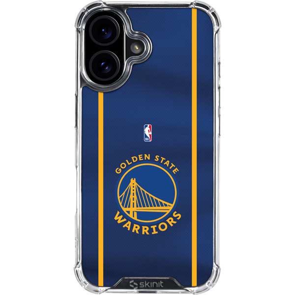 NBA Golden State Warriors Jersey iPhone 16 Clear Case
