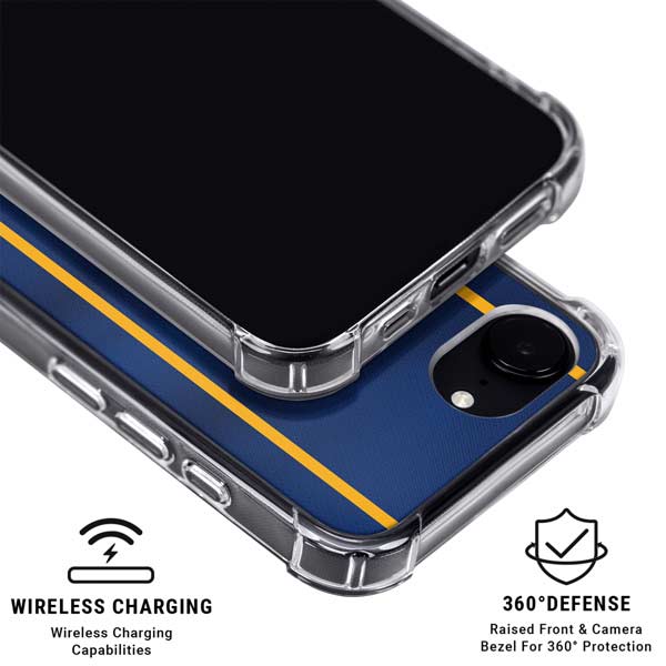 NBA Golden State Warriors Jersey iPhone 16e Clear Case