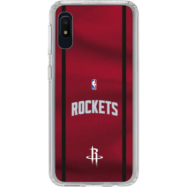 NBA Houston Rockets Jersey Galaxy A10e Clear Case