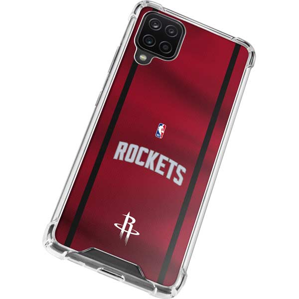 NBA Houston Rockets Jersey Galaxy A12 Clear Case