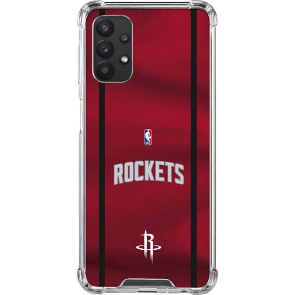 NBA Houston Rockets Jersey Galaxy A32 5G Clear Case
