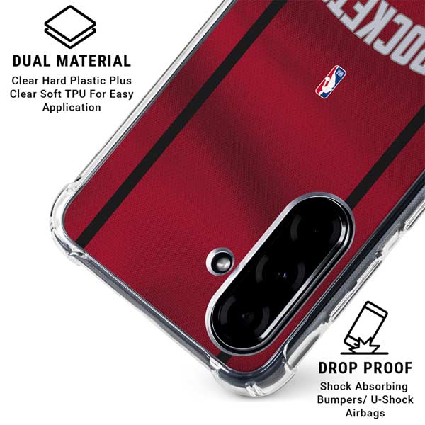 NBA Houston Rockets Jersey Galaxy A36 5G Clear Case