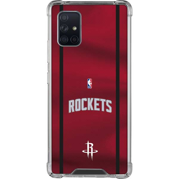 NBA Houston Rockets Jersey Galaxy A71 5G Clear Case