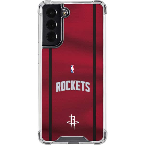 NBA Houston Rockets Jersey Galaxy S22 Clear Case