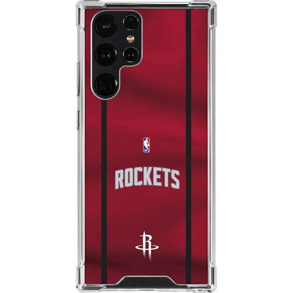 NBA Houston Rockets Jersey Galaxy S22 Ultra Clear Case