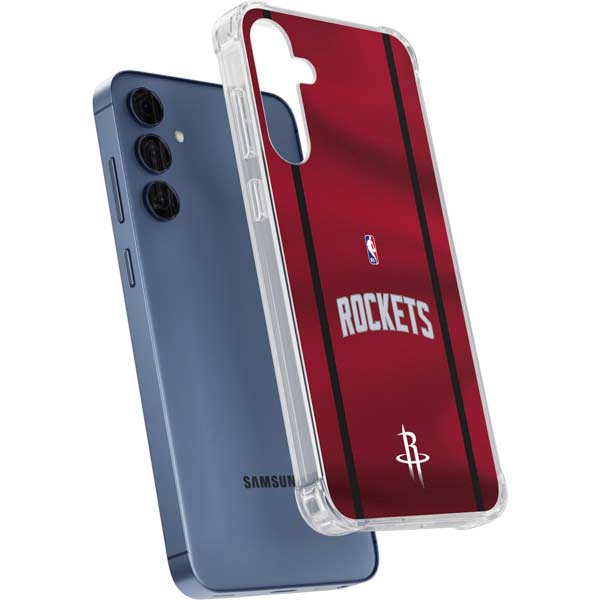 NBA Houston Rockets Jersey Galaxy S24 Clear Case