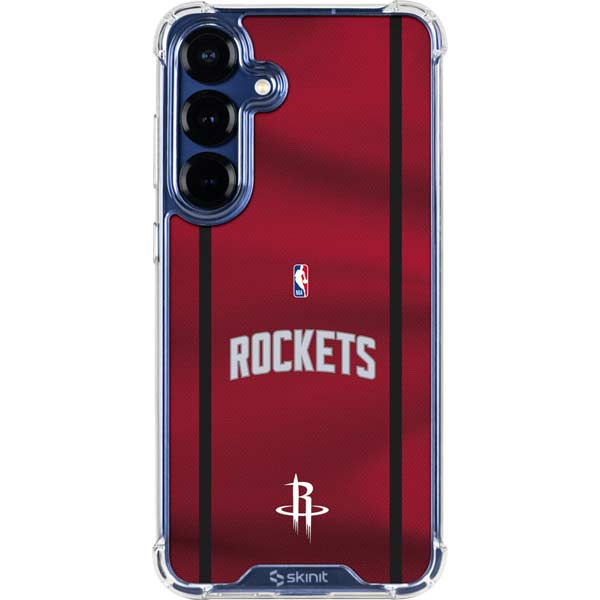 NBA Houston Rockets Jersey Galaxy S25 Plus Clear Case