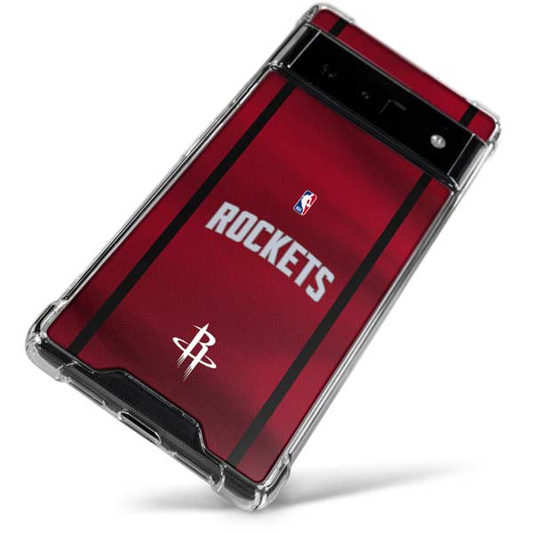 NBA Houston Rockets Jersey Google Pixel 6 Clear Case