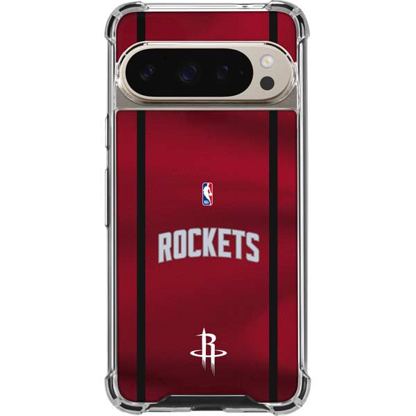 NBA Houston Rockets Jersey Google Pixel 9/9 Pro Clear Case