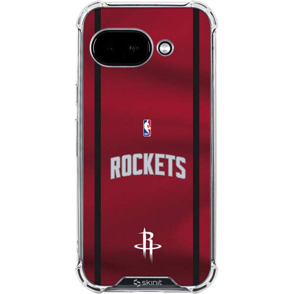 NBA Houston Rockets Jersey Google Pixel 9a Clear Case