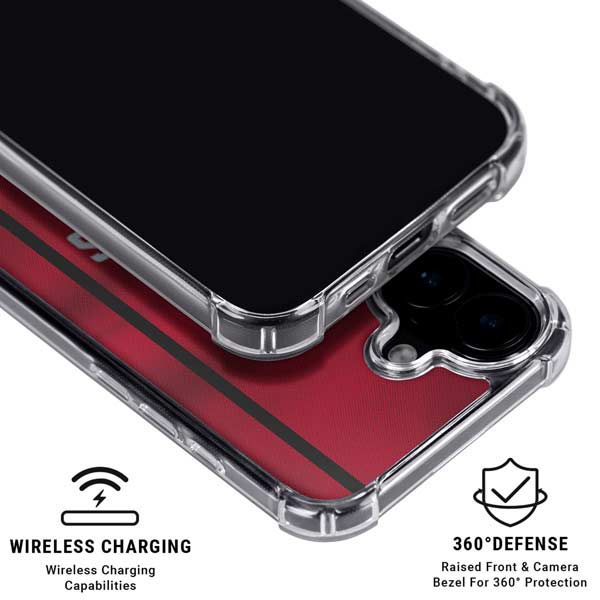 NBA Houston Rockets Jersey iPhone 16 Plus Clear Case