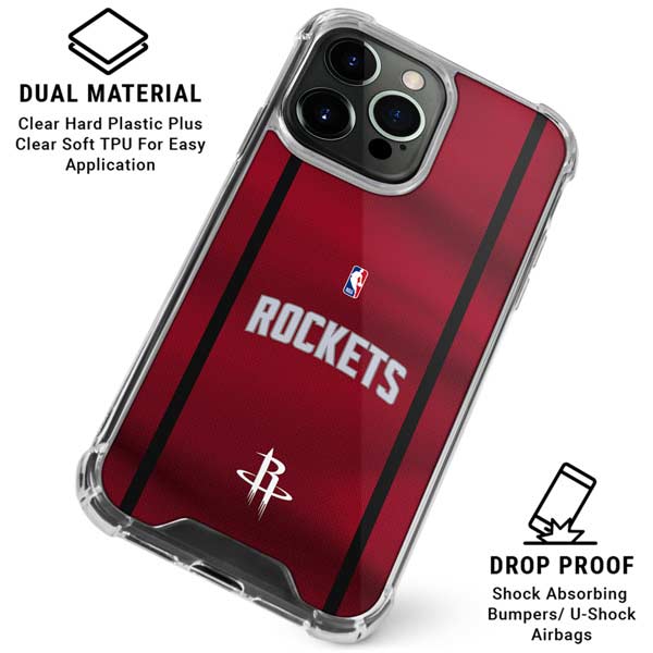 NBA Houston Rockets Jersey iPhone 16 Pro Clear Case
