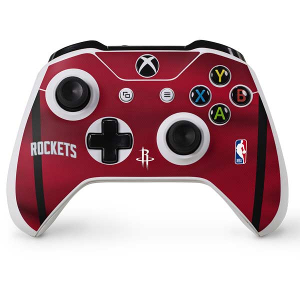 NBA Houston Rockets Jersey Xbox One S Console and Controller Bundle Skin