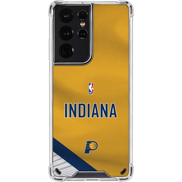 NBA Indiana Pacers Jersey Galaxy S21 Ultra 5G Clear Case