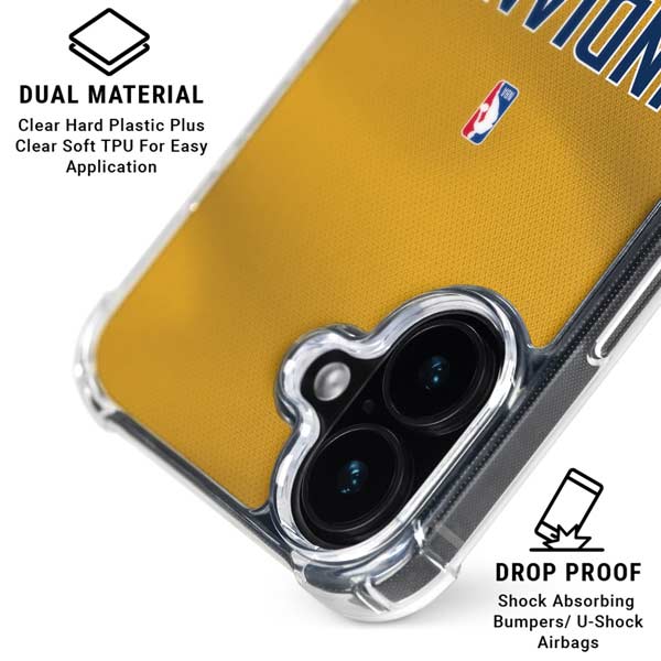NBA Indiana Pacers Jersey iPhone 16 Plus Clear Case