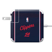 NBA LA Clippers Jersey 85W Power Adapter (15 and 17 inch MacBook Pro Charger) Skin