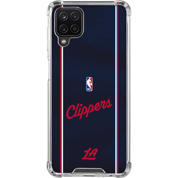 NBA LA Clippers Jersey Galaxy A12 Clear Case