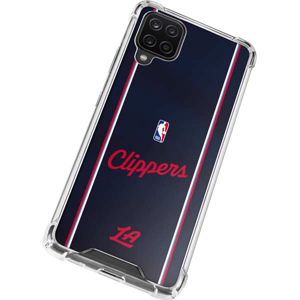 NBA LA Clippers Jersey Galaxy A12 Clear Case