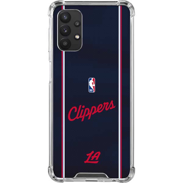 NBA LA Clippers Jersey Galaxy A32 5G Clear Case