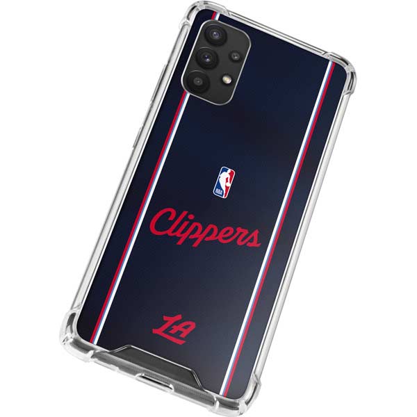 NBA LA Clippers Jersey Galaxy A32 5G Clear Case