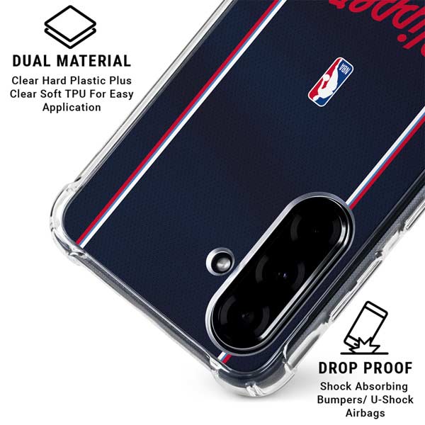 NBA LA Clippers Jersey Galaxy A36 5G Clear Case