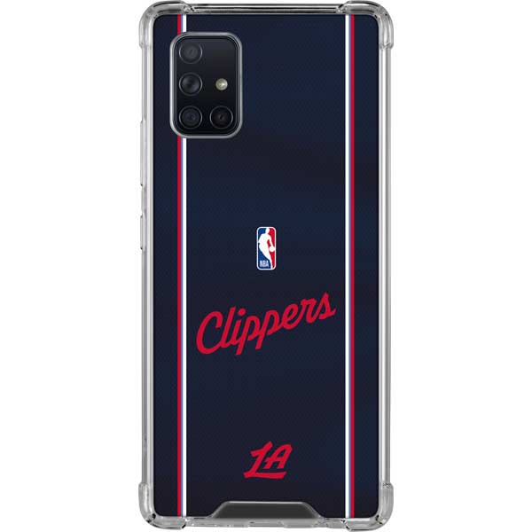 NBA LA Clippers Jersey Galaxy A71 5G Clear Case