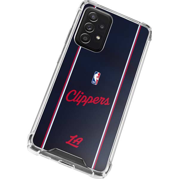 NBA LA Clippers Jersey Galaxy A72 5G Clear Case