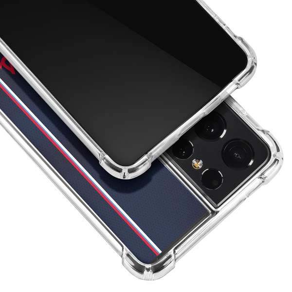 NBA LA Clippers Jersey Galaxy S21 Ultra 5G Clear Case