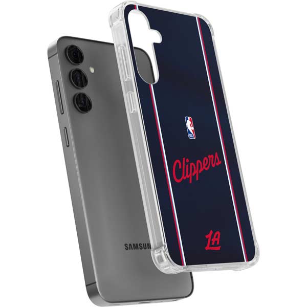 NBA LA Clippers Jersey Galaxy S24 Plus Clear Case